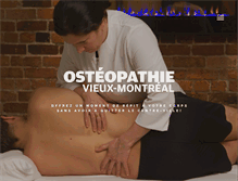 Tablet Screenshot of osteopathievieuxmontreal.com